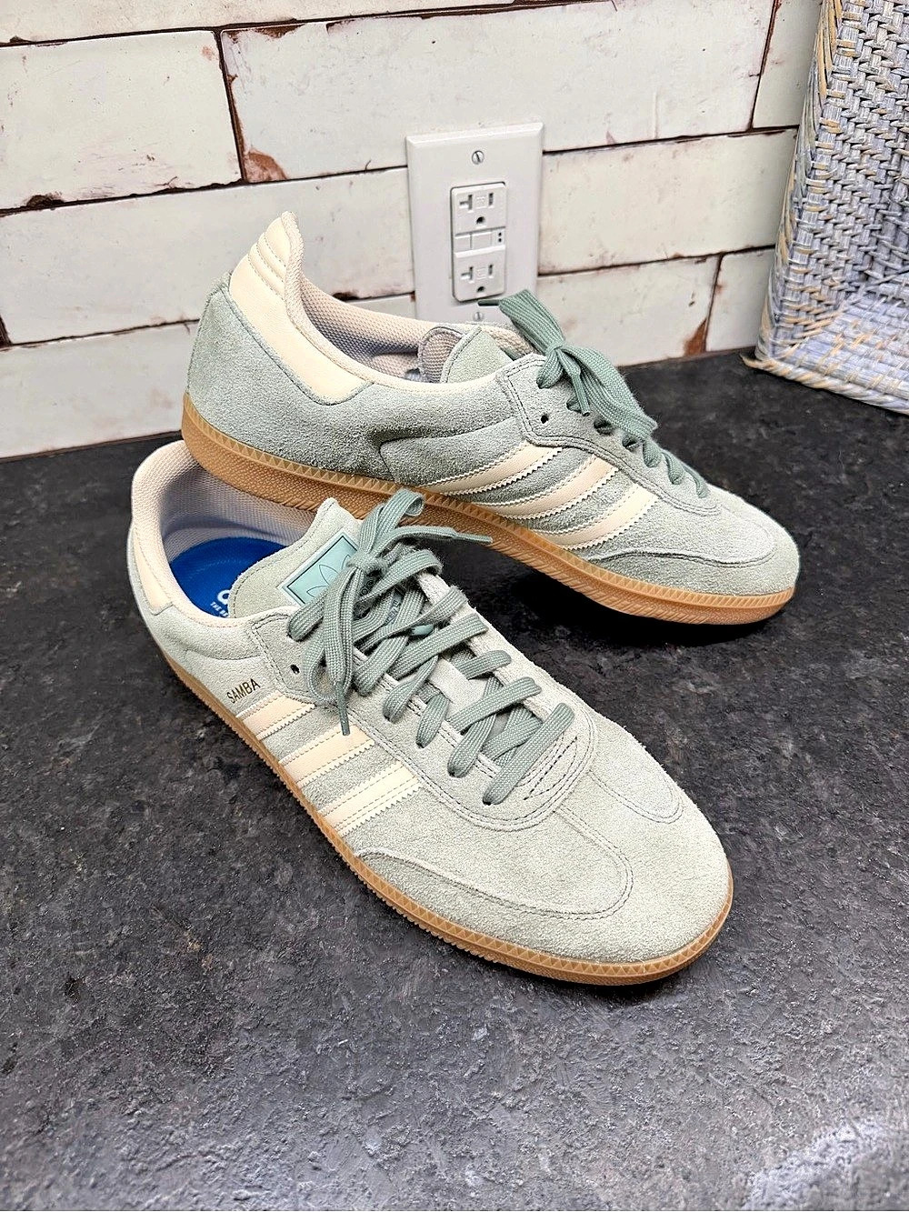 Adidas Samba OG Green Suede Gum Sole Sneakers Men’s 11.5
